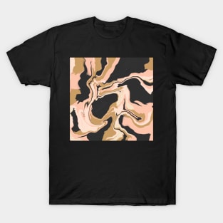 Pink and black marbling 100 T-Shirt